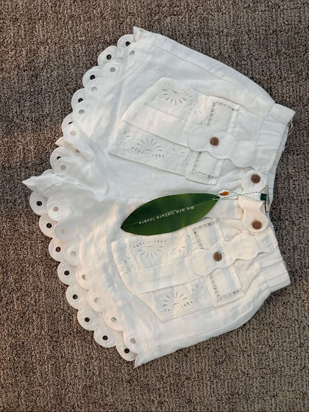 NWT FARM RIO Off-White Artisanal Short - Picture 2 of 2